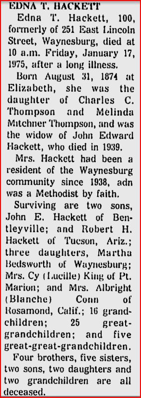 Edna Thompson Hackett